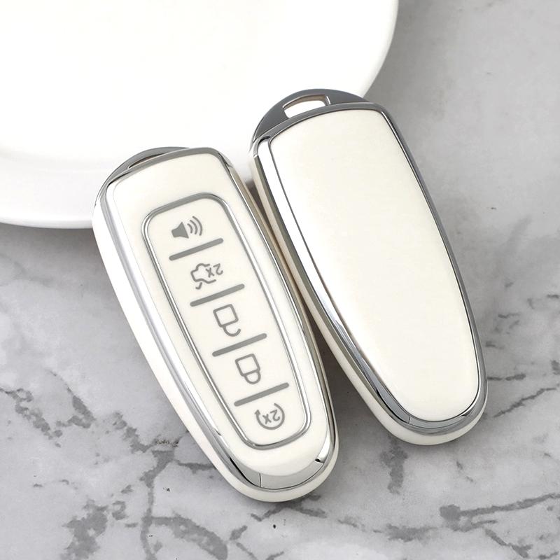 TPU Car Key Case Cover For Ford Edge Explorer Escape Focus Taurus Flex 5Buttons Shell Fob for Lincoln MKS MKT MKX MKZ Navigator