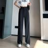 WTEMPO Casual High Waist Loose Wide Leg Pants Women Spring Fall Female Black White Suits Pants Ladies Long Trousers