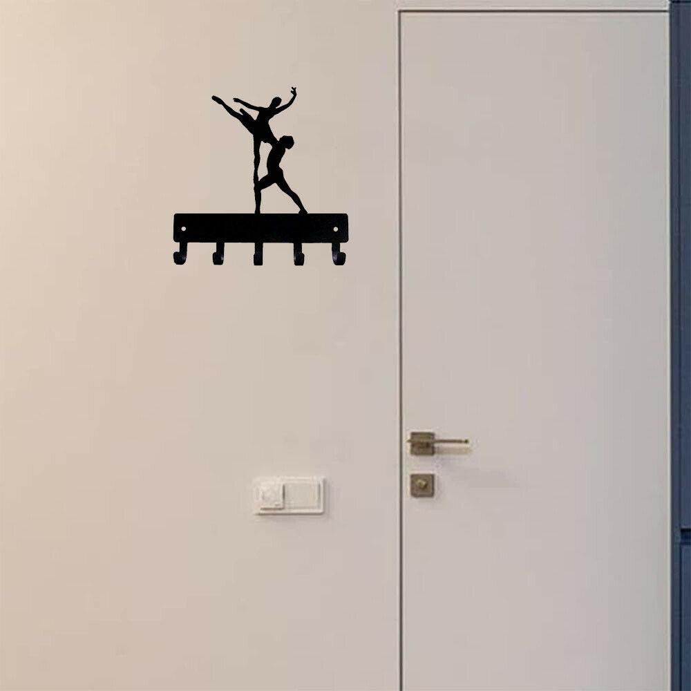 Ballet Couple #1 - Key Rack - 6 Inch Wide/9 Inch Wide Metal Wall Art ...
