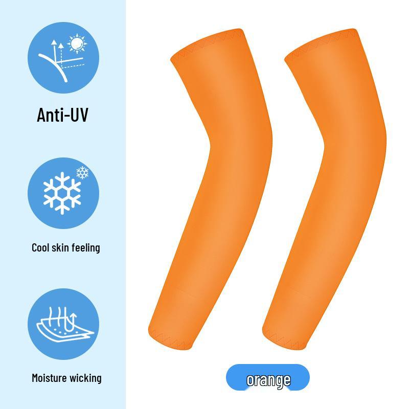 Dünne Anti-Pilling UV-Schutz Radsport-Armlinge für Kinder - Outdoor Eisseide Sonnenschutz-Ärmel