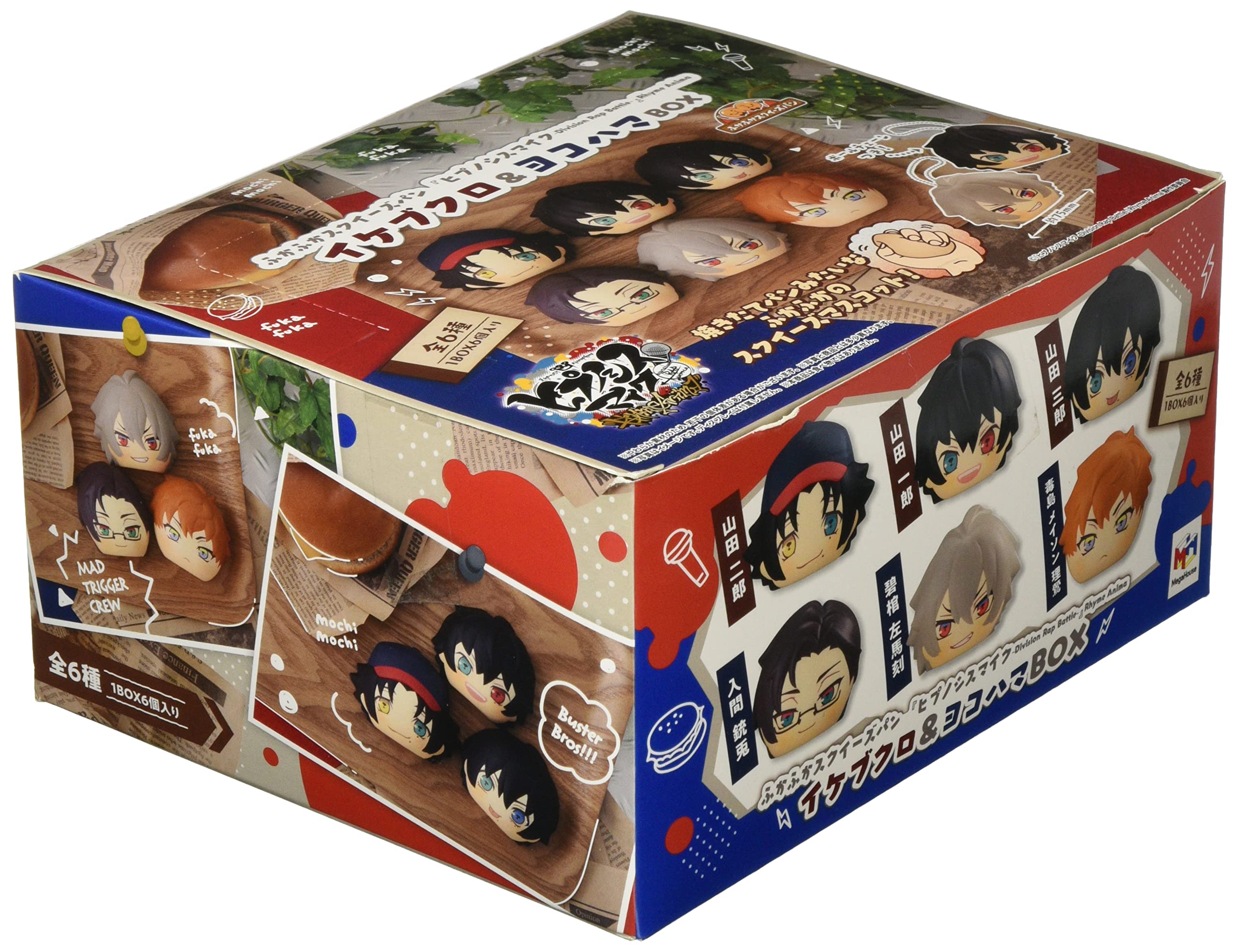 

Пушистая Сквиши Панель Hypnosis Mic -Division Rap Battle- (Рифма Анима) Икебукуро и Иокогама БОКС (BOX) приблизительно. 75мм Окрашенная Готовая Фигурка