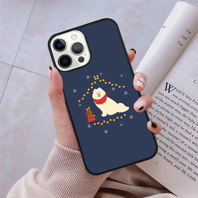 Husa de telefon Samoyed Puppy pentru iPhone 5 6 7 8 Plus X XR XS SE2020 Apple 11 12 13 mini Pro Max Galaxy S10 S20 S21