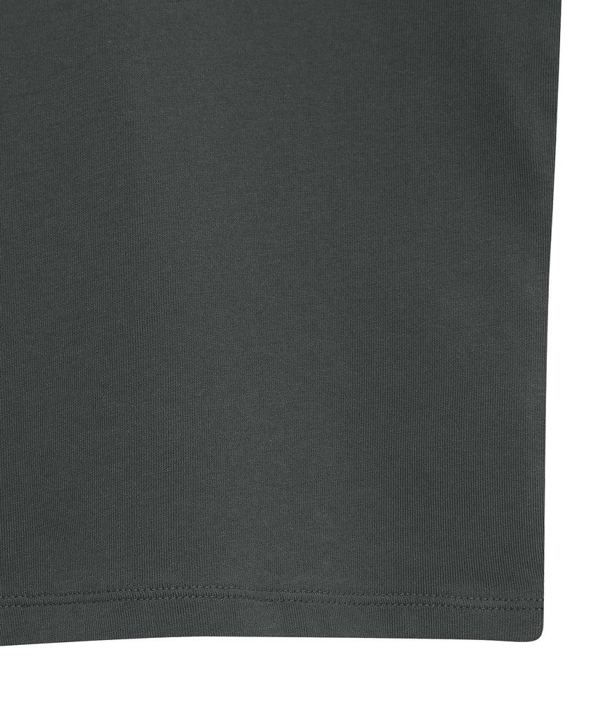 Syupeodeulai Women'S Slogan Logo T-Shirt Charcoal Sdfiscq02Chl