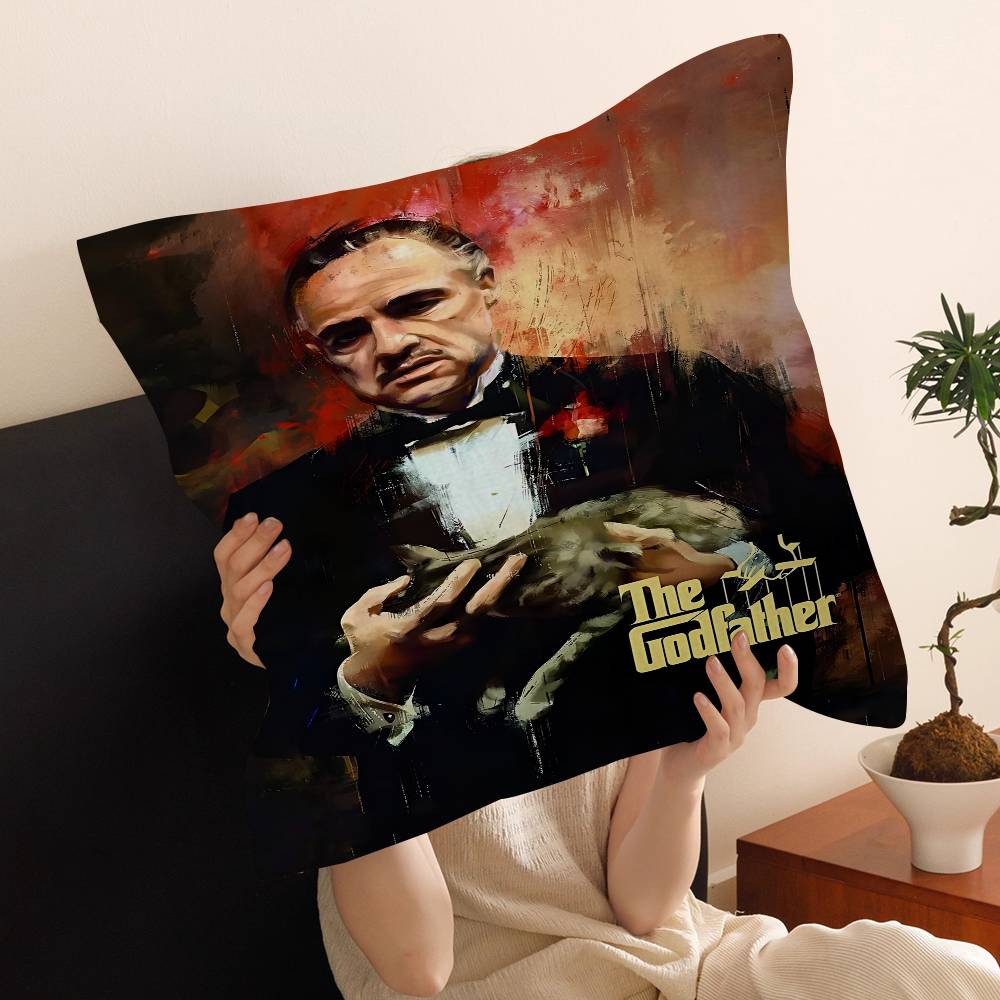Classic Movie Gangsters The Godfather Personalized Picture Text Home Decorative Pillows Household Gifts 45X45Cm