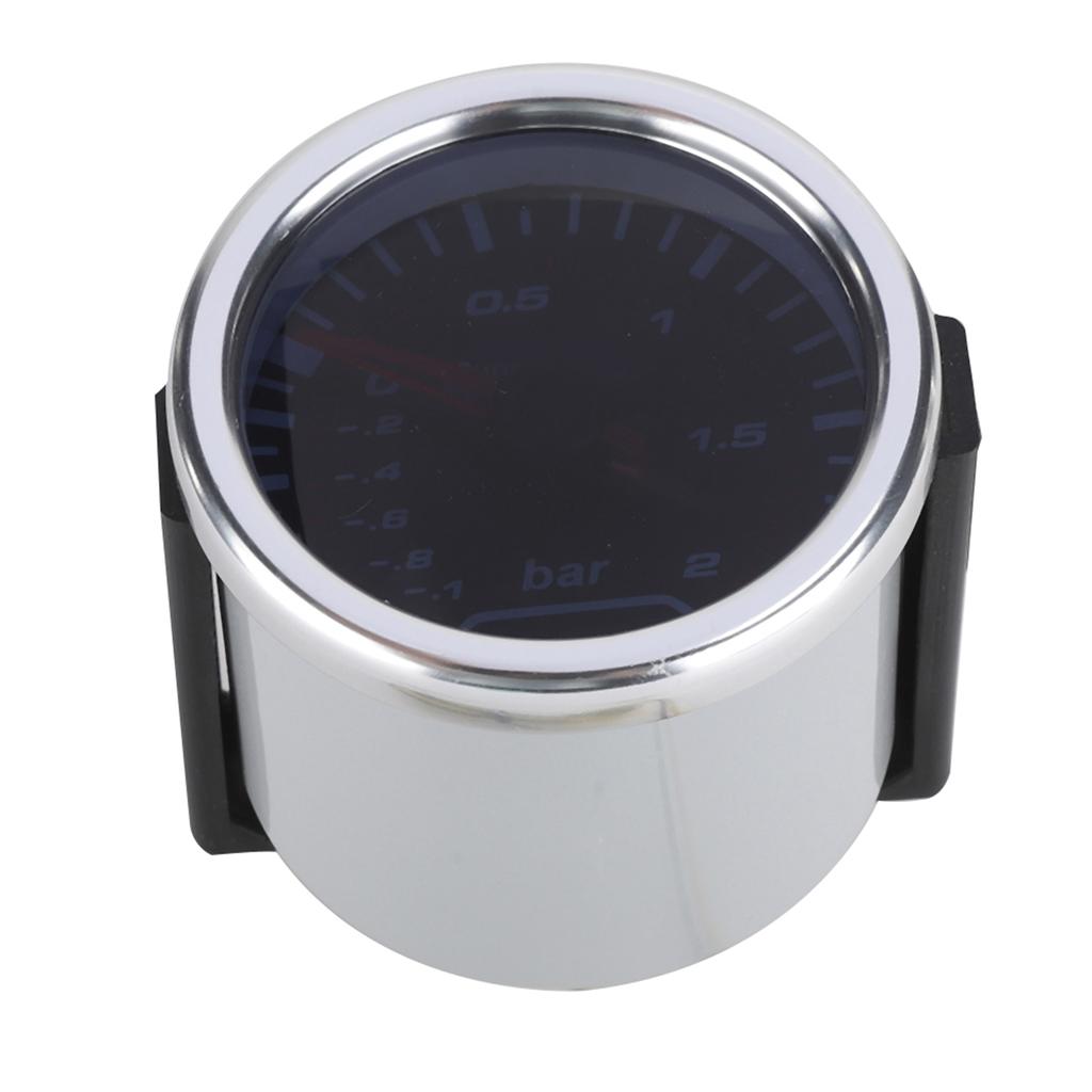 12V 12Bar Modified Boost Gauge Mechanical Turbo Pressure Meter 52mm2in