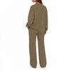 Women's Crewneck Sweatshirt and Jogger Pants Set for Fall Winter Casual Wear