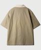 JEMUT Bliss Open Collar Half Shirt Khaki Beige Nsss2633