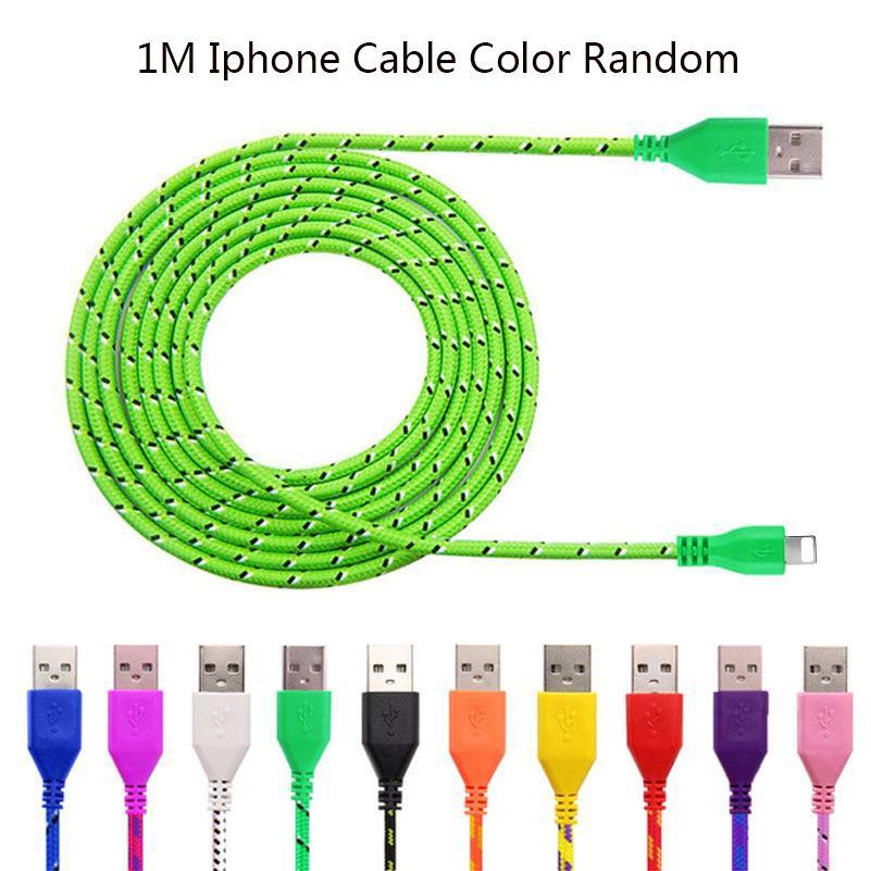 

3m 1m 2m Nylon Braided Micro Usb Cable Charger For Android Iphone Phone Mobile