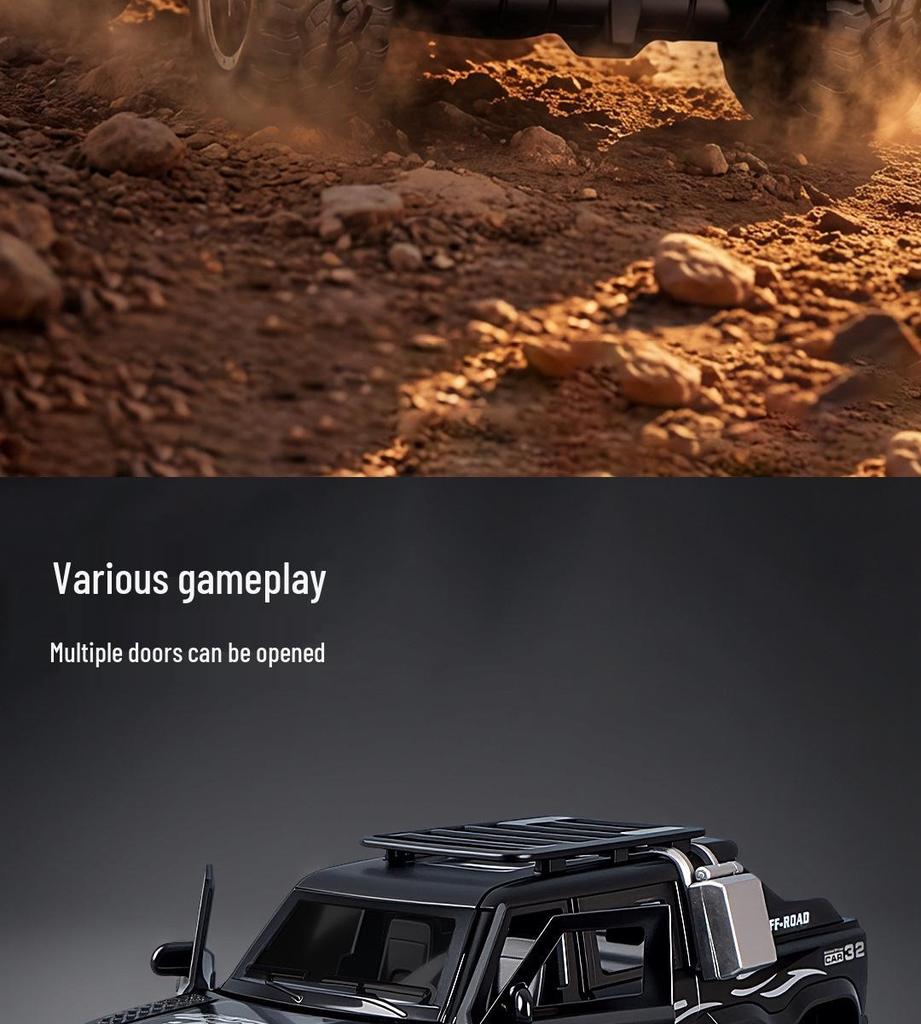 Children's Six-Wheeled Off-Road Vehicle Toy with Sound and Light