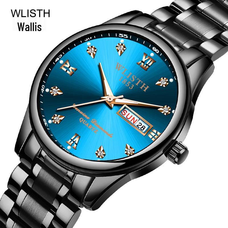 Wolis Men's Waterproof Quartz Stainless Steel Watch