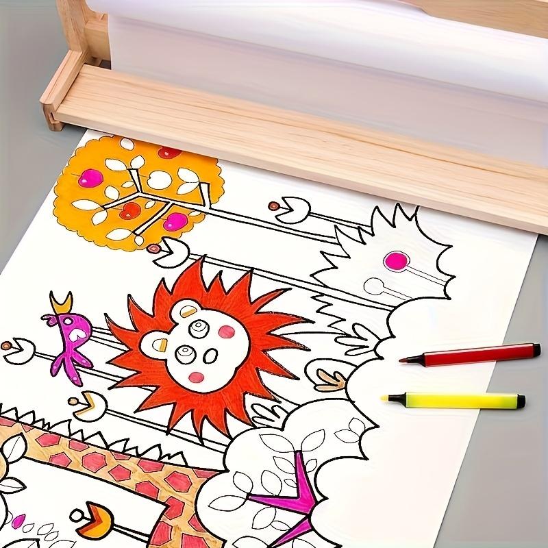 1 Rolă Tablă de Desen, 15 Metri Hârtie de Desen, Hârtie de Desen Acrilic, Instrument de Predare Graffiti