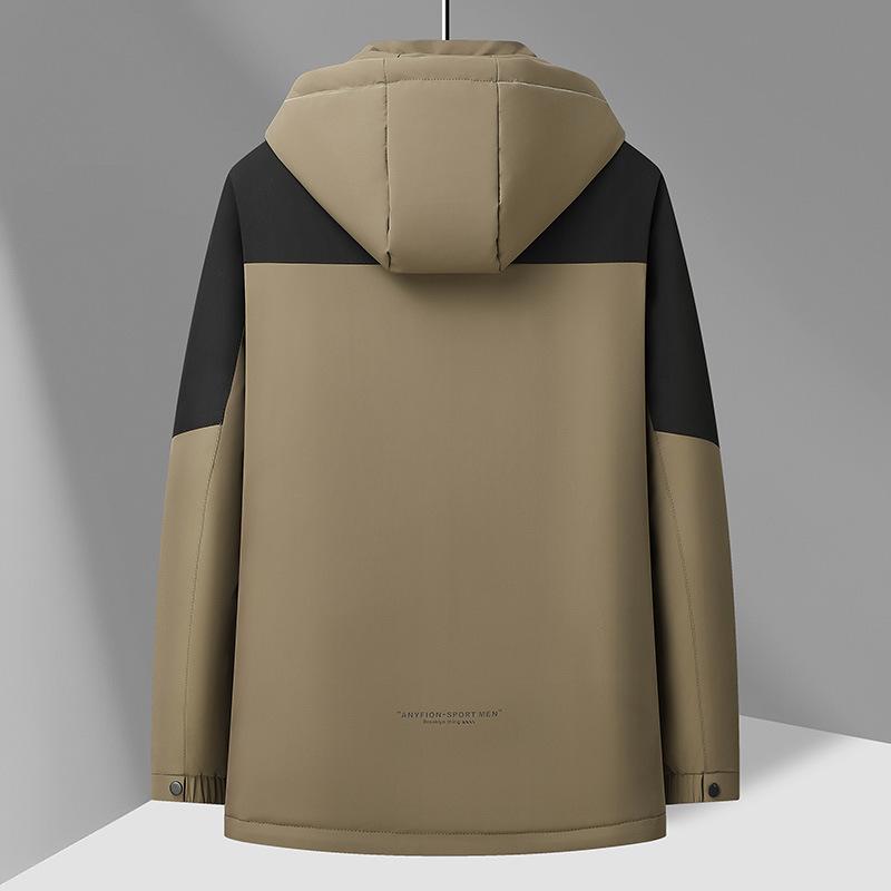 Neue Winter-Daunenjacke für Männer mittleren Alters, Outdoor-Jacke, Verdickt, Warm, Winddicht und Kältefest