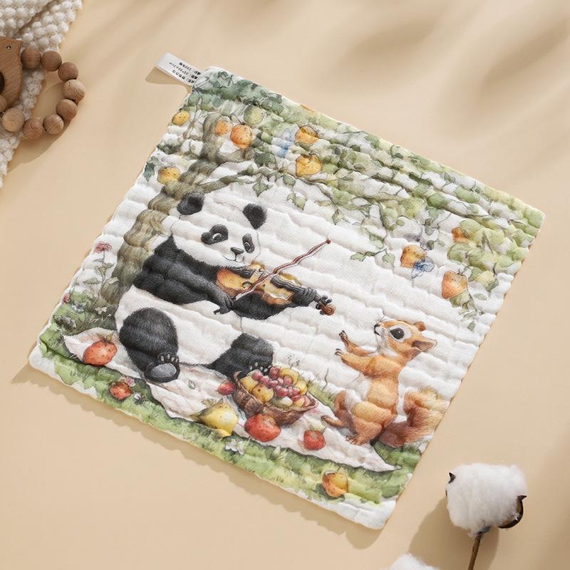 7A Antibacterial Pure Cotton Baby Washcloth - Six-Layer Gauze, Class A, Newborn & Child Towel