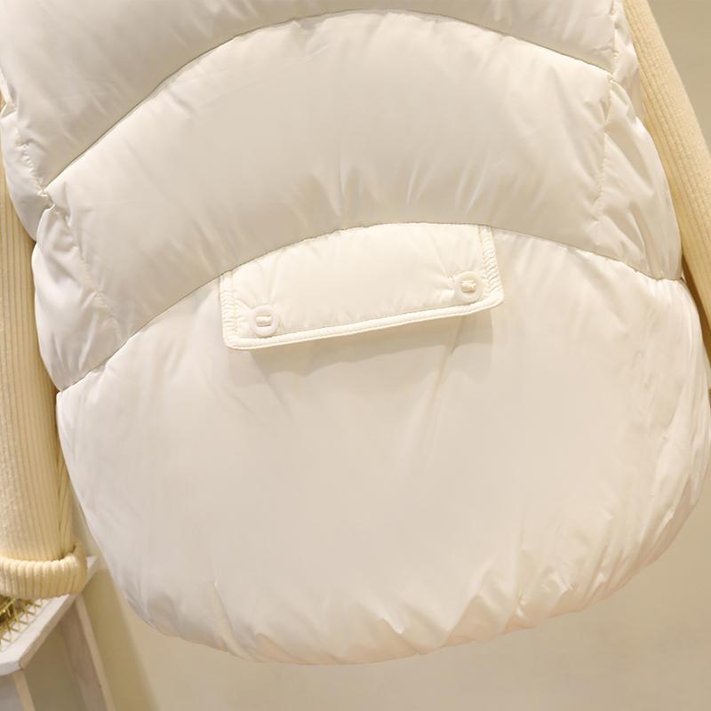 Módní dámská parka bez rukávů, zimní svrchní oblečení, elegantní tlustá teplá vesta, dámské krátké kabáty