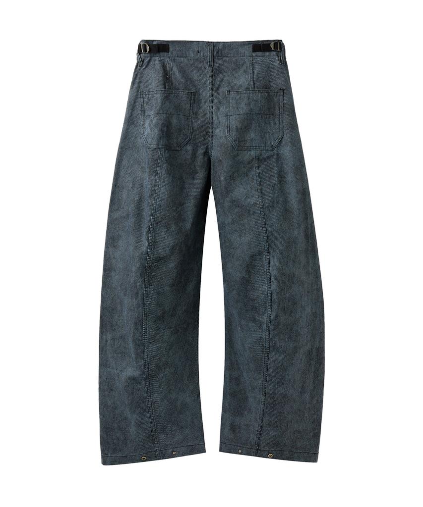 AREUBAN Facade Core Curved Pants_Smudge Blue
