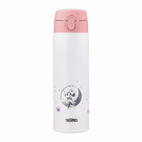 THERMOS Stainless Steel Bottle for Milk Formula Minnie Stainless Steel Thermos Bottle Ideal for Making Milk Capacity 0.5L 500ml JNX-502DS (MNI)