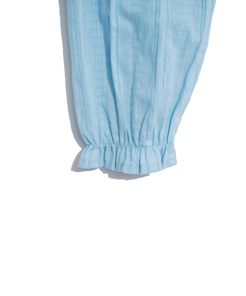 HIGH SCHOOL DISCO Ruffle Collar Blouse_Sky Blue