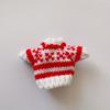 White/Red/Green Dolls Sweater Christmas Style Plush Doll's Clothing  for 16cm/17cm Bjd Doll