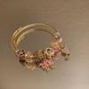 Vintage Butterfly Water Drip Bracelet With Beaded Design For Unisex Fashion Accessory