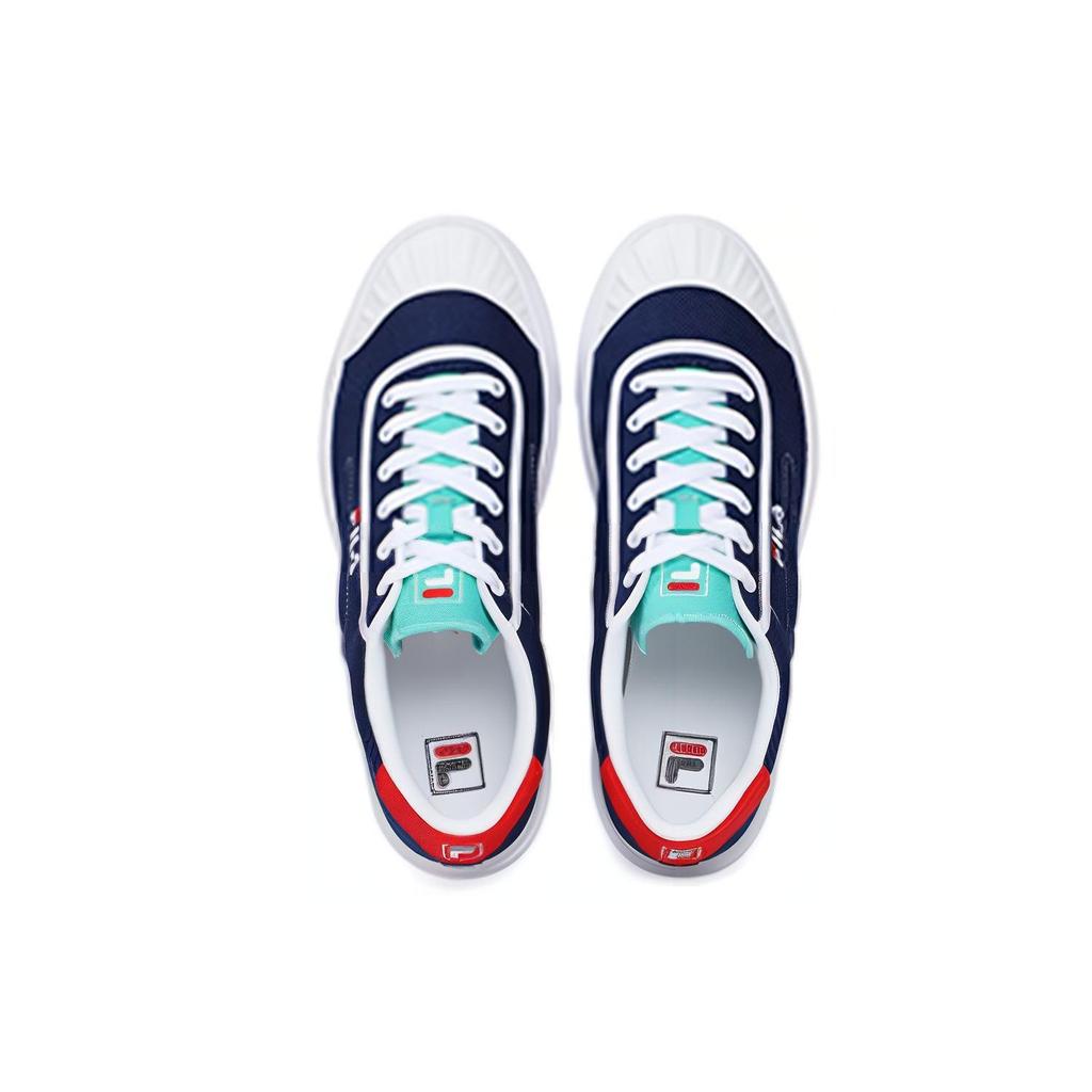 Fila Luke Comfortable Versatile Synthetic Leather Low-Top Canvas Shoes Men Sneakers Dark-Blue F12M226308FBB