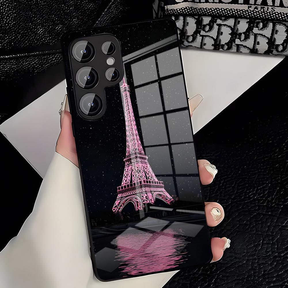 Eiffel Tower Paris Phone Case For Samsung S26 S25 Plus S20 S20 Plus S22 Ultra S23 FE S21 Plus S21 Ultra Glass Cover