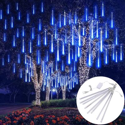 8st Meteor Shower Regnljus Hög ljusstyrka Energibesparande Vattentät utomhusistappar Julbelysning Festdekorationer