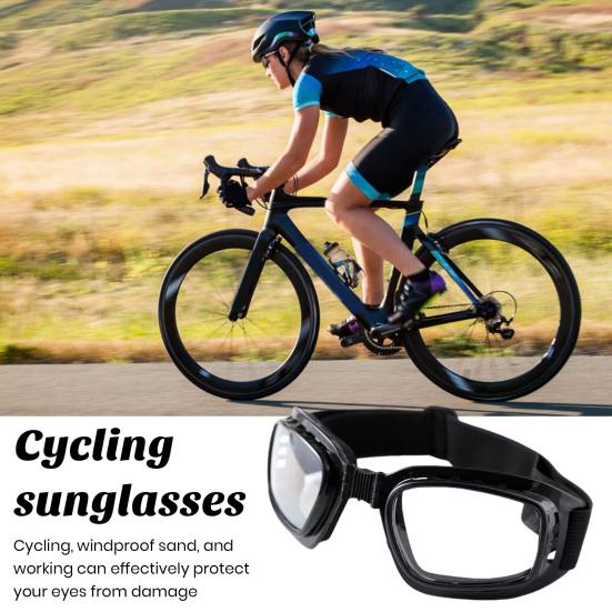 Γυαλιά Μοτοσυκλέτας Χωρίς Αντανάκλαση Διάφανα Ευρεία Όραση Υψηλής Αντοχής Ανθεκτικά στις Κρούσεις Αντιανεμικά Γυαλιά Ποδηλασίας