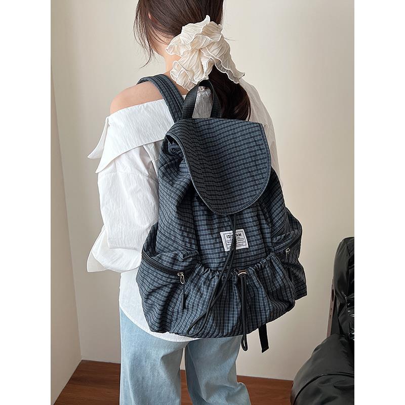 Schoolbag American Campus Backpack Bag Women's 1011 New Trendy Fashion Niche Girls Backpack Casual Large-capacity Computer Bag