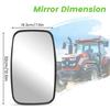 Universal Forklift Rearview Tractor Side Mirrors Convex Glass Forklift Rearview Mirrors for Dump Fishing Mirrors, - Wide-Angle Excavators, Trucks,