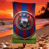 1 Stück B-Barcelona Fußball Strandtuch Mikrofaser Weich Schnelltrocknend Fitnessstudio Sporttuch Fußball Badetuch für Badezimmer Schwimmen Outdoor