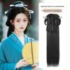 Parrucca Hanfu con Chignon Integrato - Set di Accessori per Capelli Stile Wei Jin: Chignon imbottito per capelli quotidiano e copricapo per costume antico
