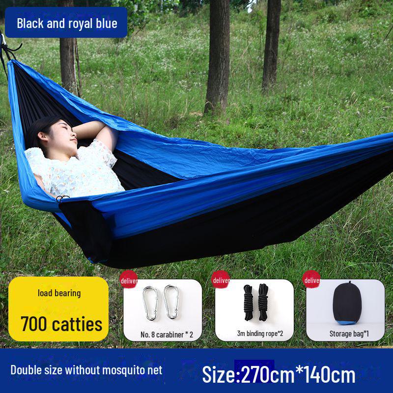 """Schnellöffnende Mückendichte Outdoor-Hängematte mit Netz - Einzel-/Doppel-, Kippsicher, Nylon"""