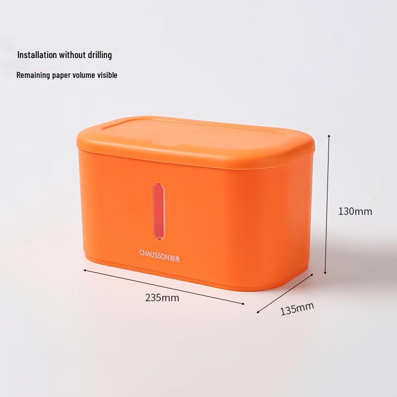 

Wall-Mounted Tissue Box with Storage Shelf
