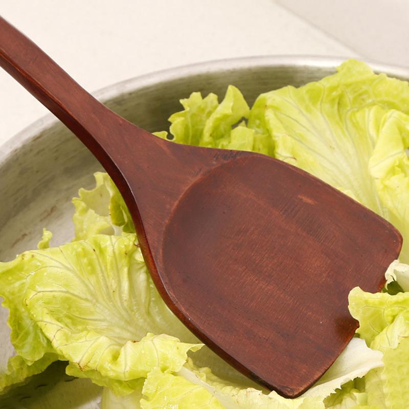 Wooden Shovel Spoon Non Stick Wood Long Rice Spatula Kitchen Cooking Utensil Hand Stir Fry Tools Sets Cooker Pots Mini
