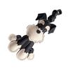 Cute Schnauzer Leather Key Holder Leather Schnauzer Keychain Charm Handmade Dog Lover's Essential Keyring Jewelry