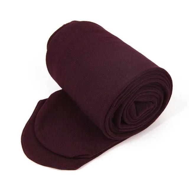 

Women Winter Leggings Warm Pantyhose High Waist Solid Color Velvet Thermal Thickened Velvet Leggings Stretchy Black Skin Legging One Size вино красного