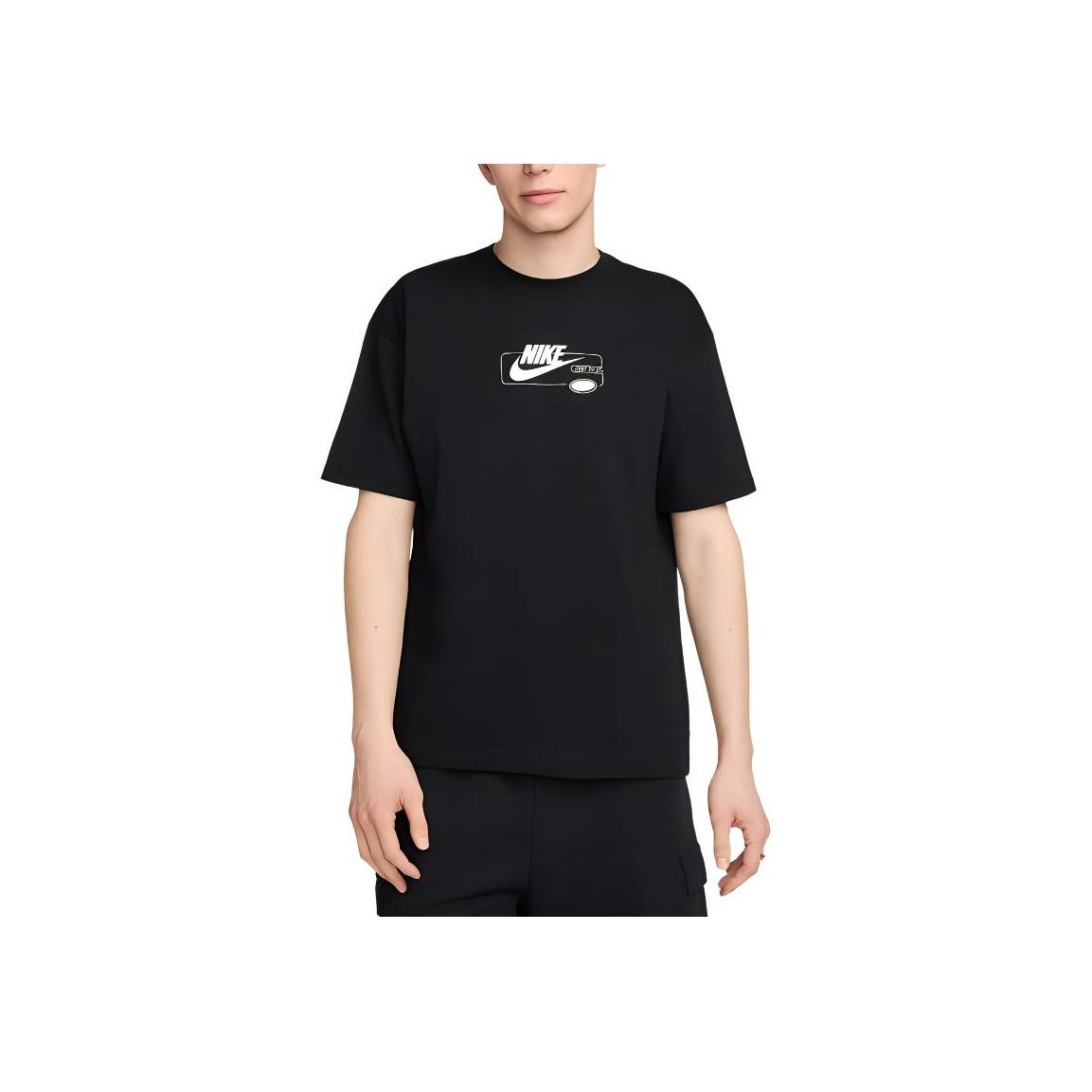 

Nike Спортивная одежда Удобная Мягкая Свободная Спортивная футболка с коротким рукавом Мужские топы Черный FV4048-010 2XL