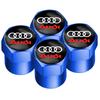 2026 4Pcs Car Wheel Tire Air Valve Caps Stem Cover with Color Brand Logo For Audi A3 A4 A5 A6 A7 A8 Q3 Q5 Q8 TT TTS Accessories