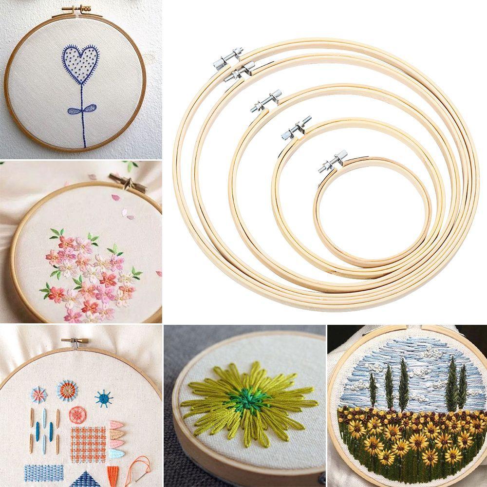 Fashion Handmade Diy Embroidery Hoop Cross Stitch Frame Round Loop Sewing Tools