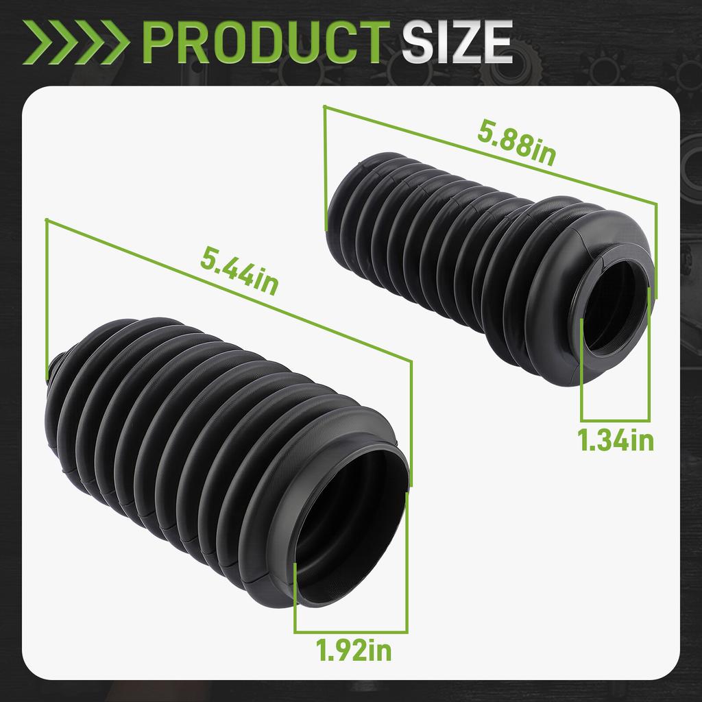 For Polaris RZR 570 800 900 1000 - 5412012 5412013 EE Steering Rack Boots (PAIR)