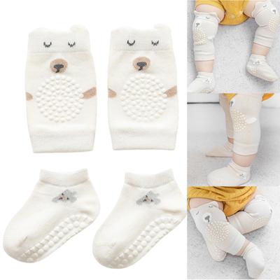 Baby Knee Protectors And NonSlip Crawling Socks For Boys And Girls Aged 0-48Months Toddler Cartoon Crawling Aids