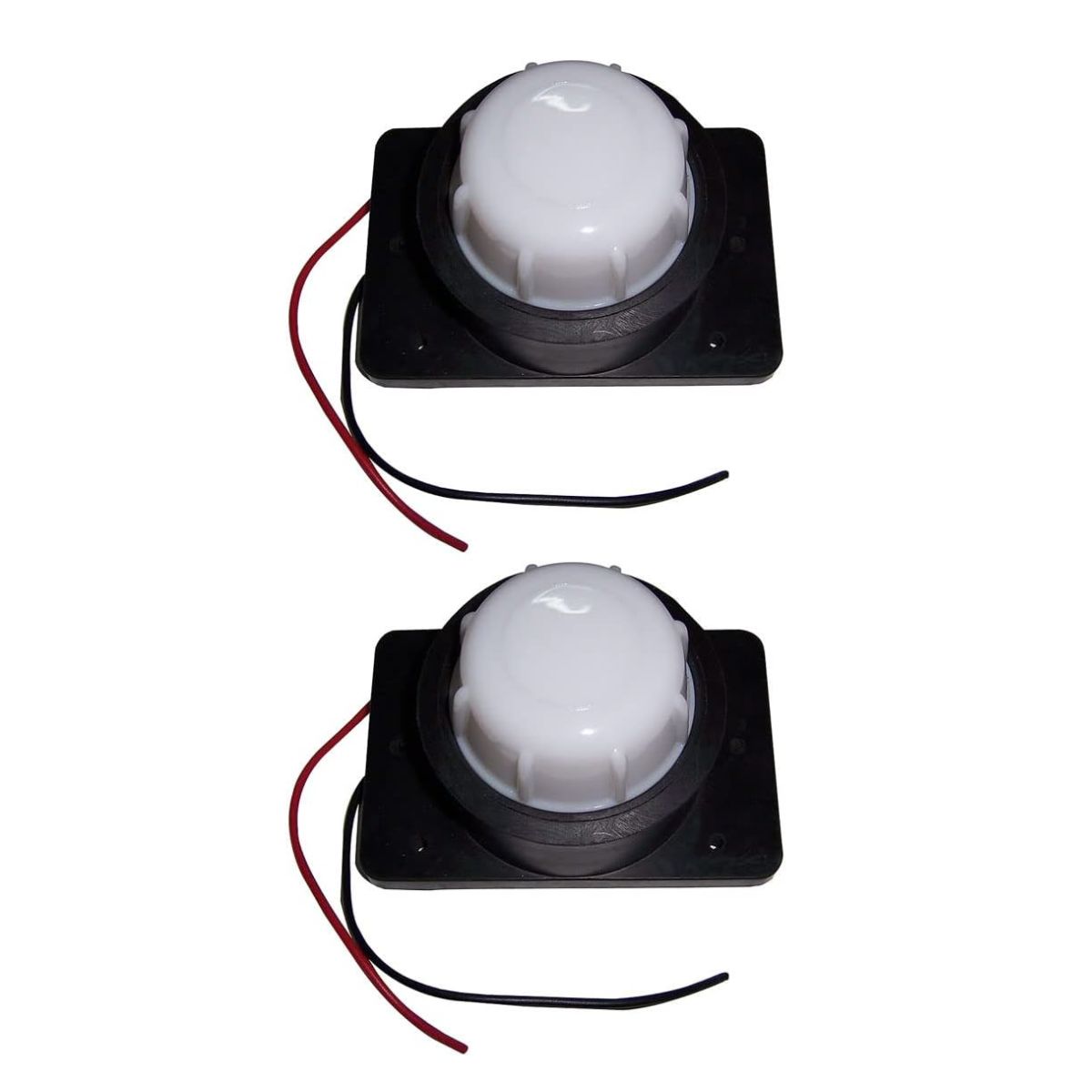 

Pair of Position Marker Lamps with Bulbs – Stalk Side Marker Light – Milky White – Compatible with Semi Trucks, Trailers & Buses 24V білий