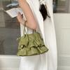 Spring Niche Design Lotus Edge Portable Pleated Bag Soft Messenger Bag Creative Fashion New Shoulder Bag Women