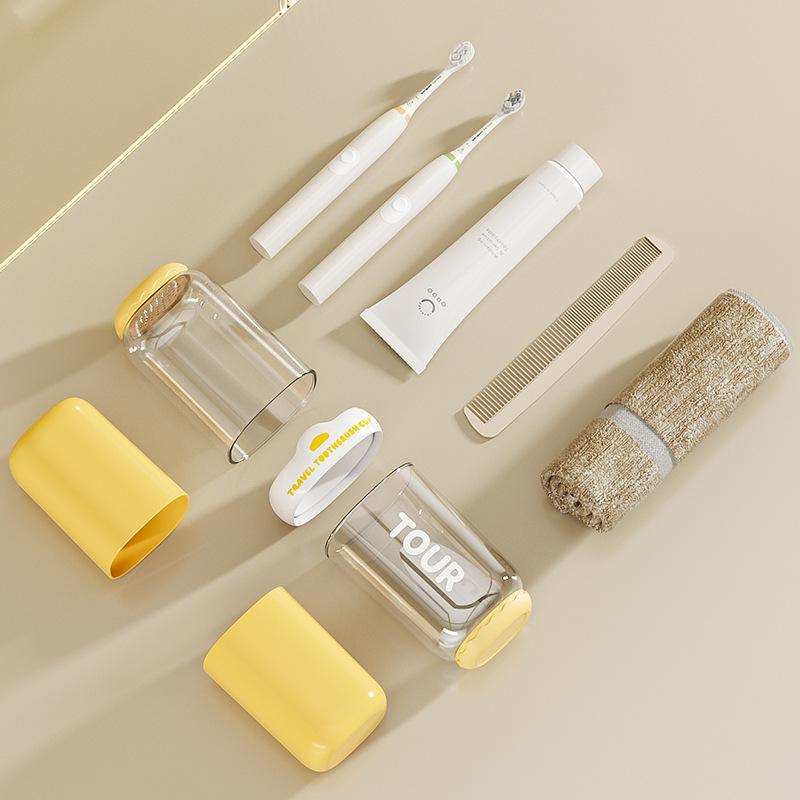 Portable Wash Cup Toothbrush Cup Mouthwash Cup Toothbrush Household Set Tooth Cylinder Toothbrush Toothpaste Storage Box