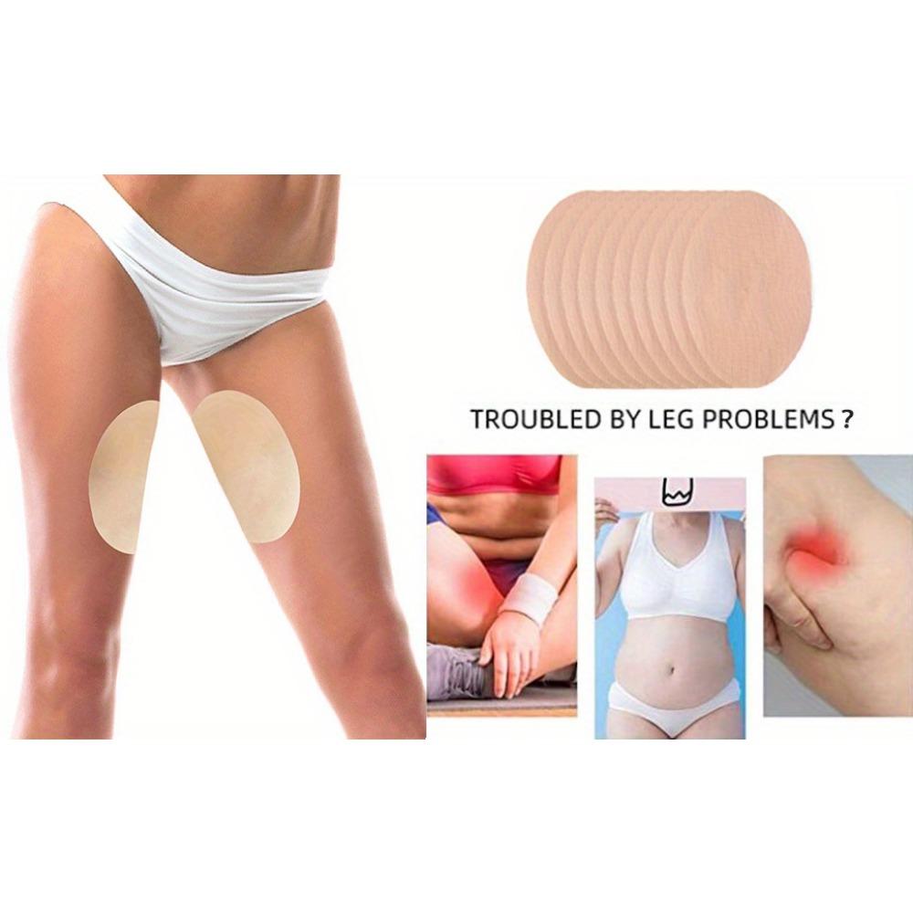 10 ks náplastí proti oděru stehen z TPU a netkané textilie, samolepicí, průhledné, neviditelné náplasti na ochranu stehen