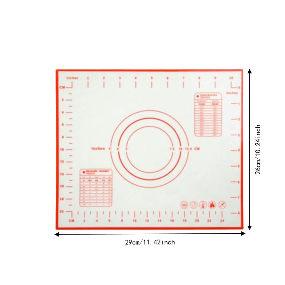 Silicone Silicone Baking Mat Temperature Chart Dough Kneading Board Durable Cooking Pad Dough