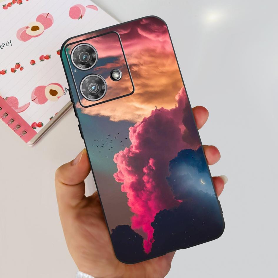 For Motorola Edge 40 Case Moto Edge 40 Neo 5G 2023 Cover Stylish Pattern Soft Slim Black Fundas For Moto Edge40 Edge40Neo Bumper