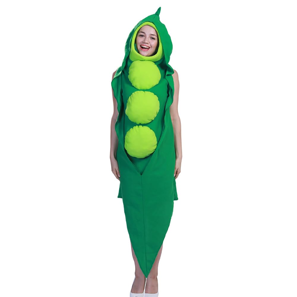 Cedar Eight Funny Costume for and Adults Full-Body Halloween, Cosplay, (Pea)