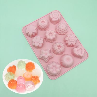 Pudding Jelly Moulds,Silicone Moulds,Cake Chocolate Moulds,Handmade Soap Moulds with Lid,Easy To Use