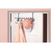 10 Hook Over the Door Organizer Rack Coats Towels Robes Accessories Durable Steel Storage Solution